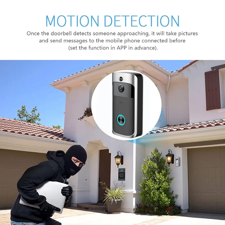 جرس باب ذكي لاسلكي بكاميرا HD