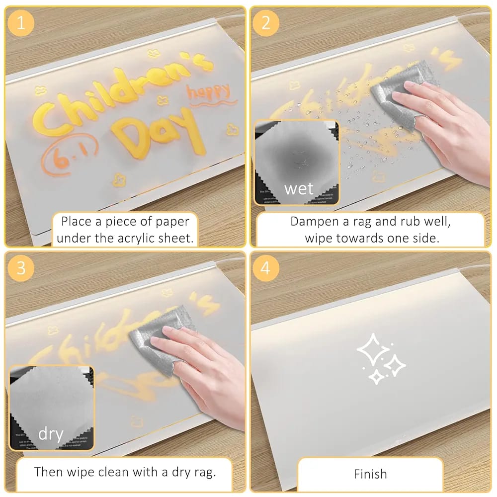 الصبورة المضيئة المقاس الكبير