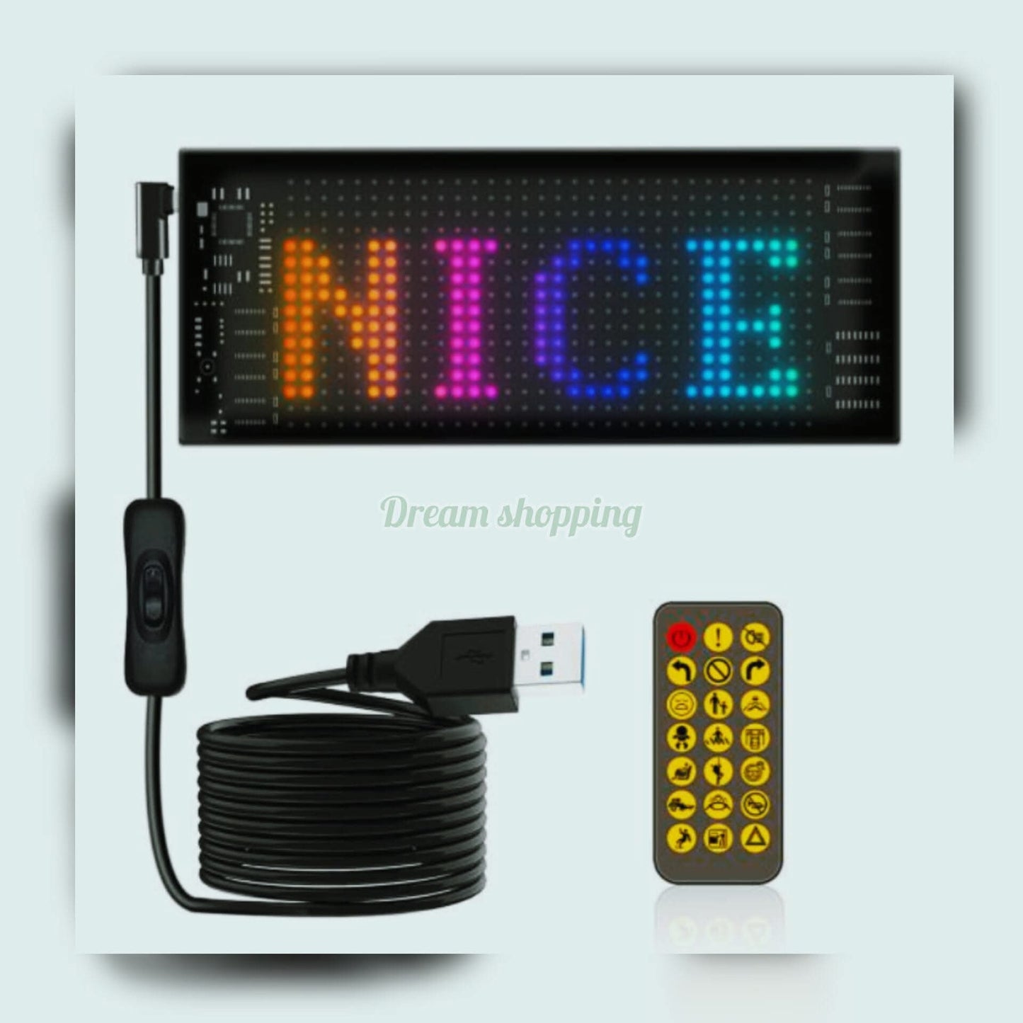 لافتة LED مرنة وذكية لسيارتك