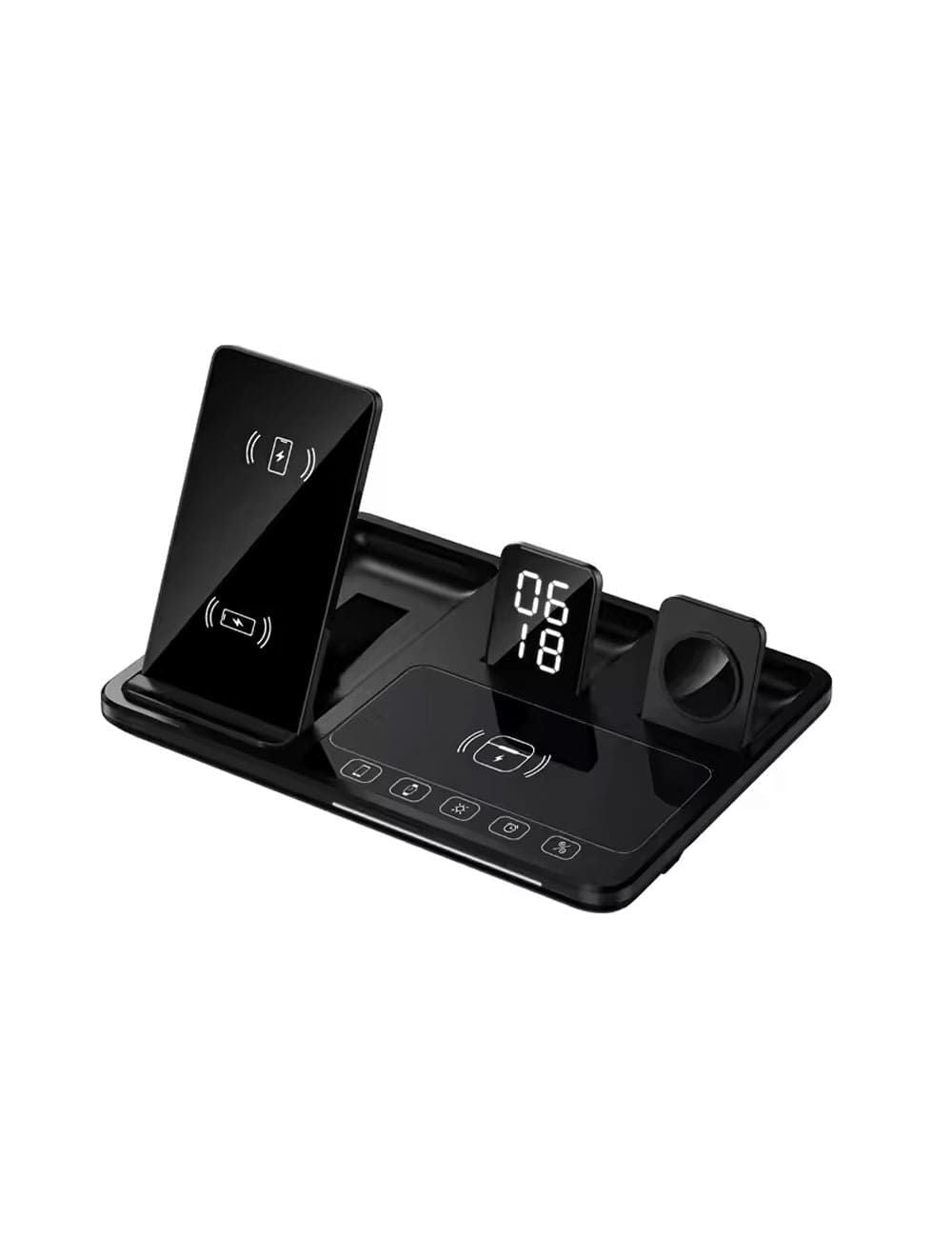 ️ قاعدة الشحن اللاسلكي الذكية 3 في 1